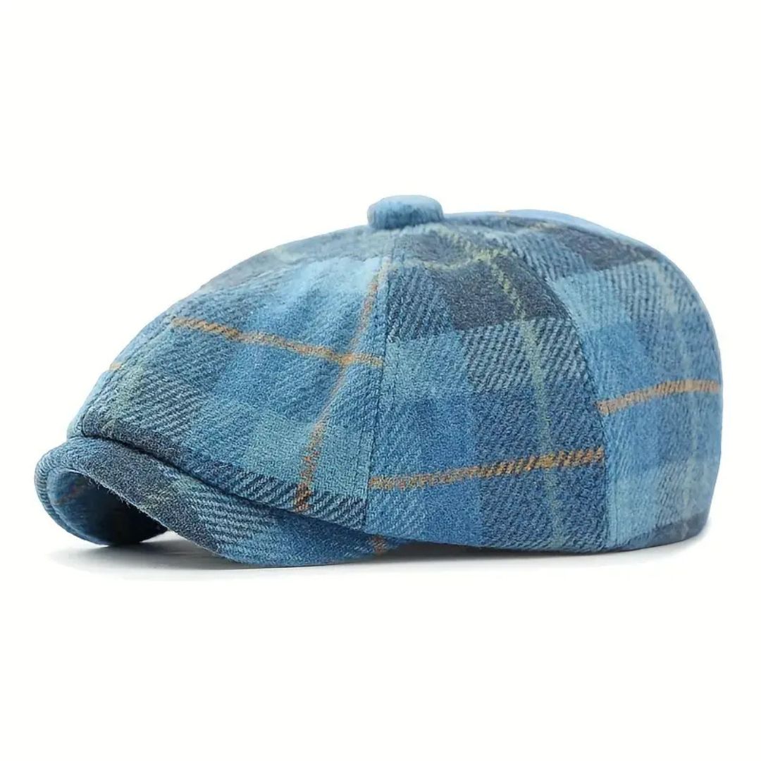 Fulton Plaid Newsboy Cap