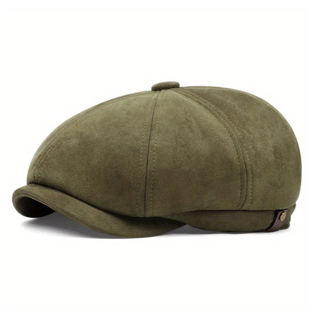 Belmont Suede Newsboy Cap