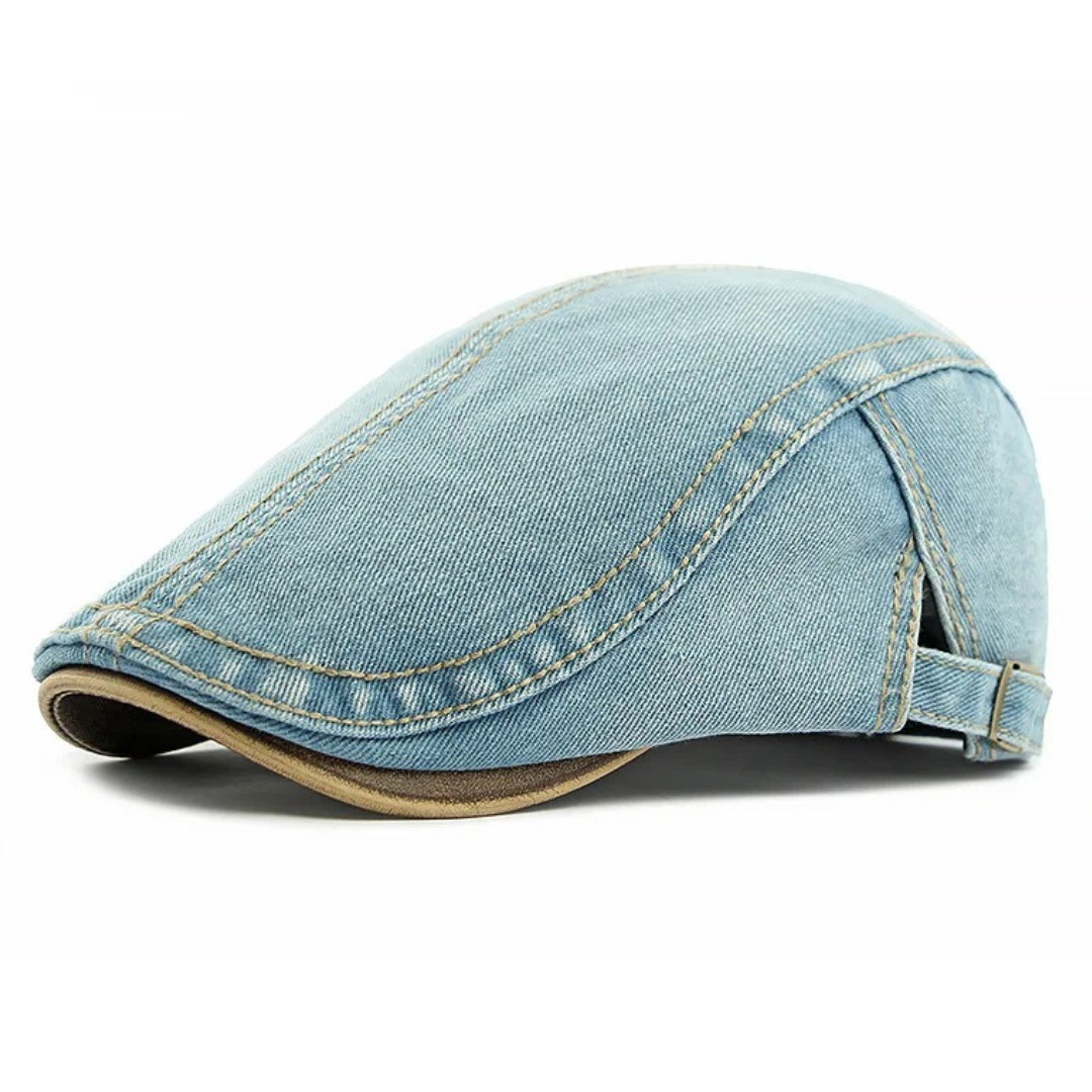 Camden Denim Flat Cap