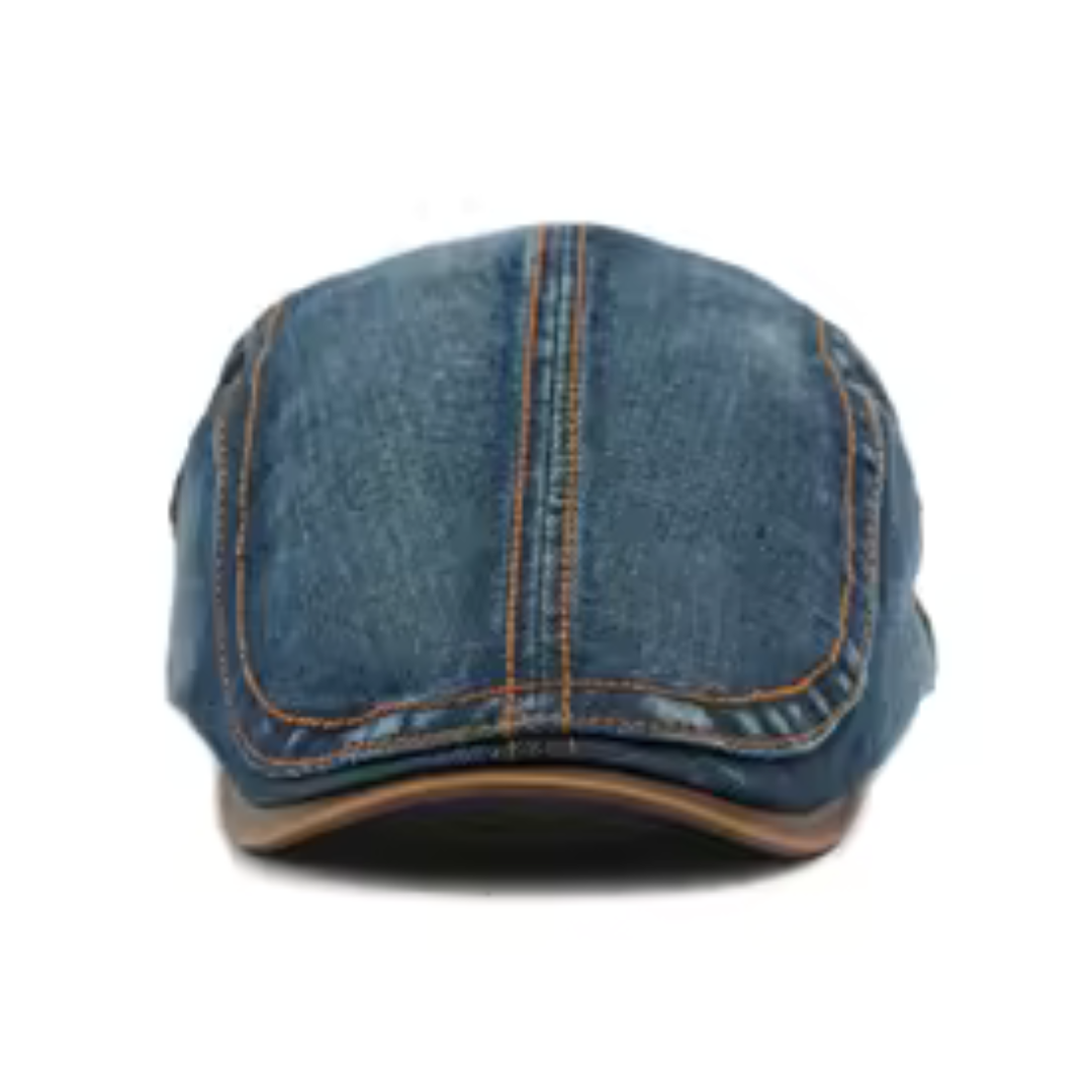 Camden Denim Flat Cap