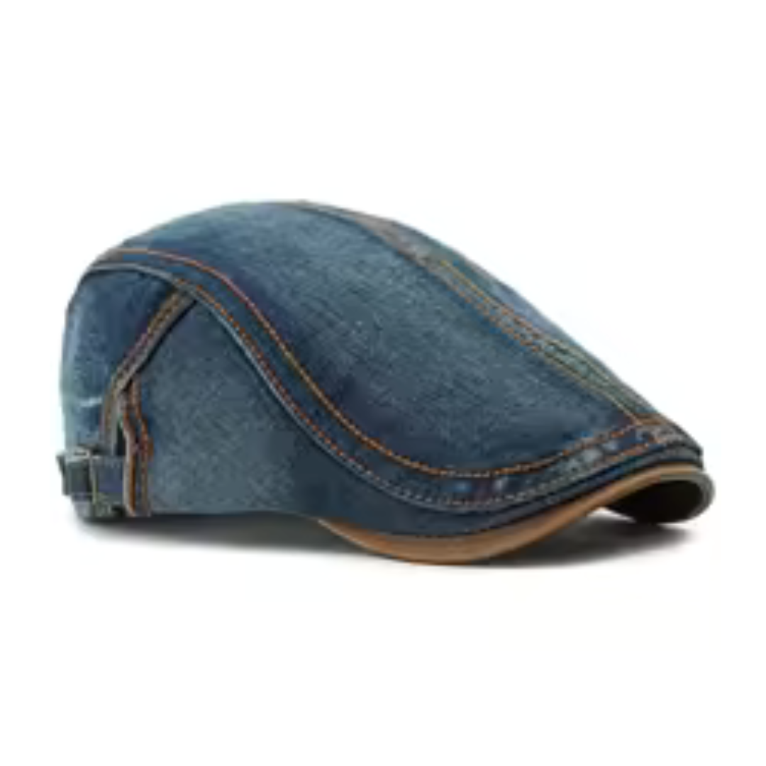 Camden Denim Flat Cap