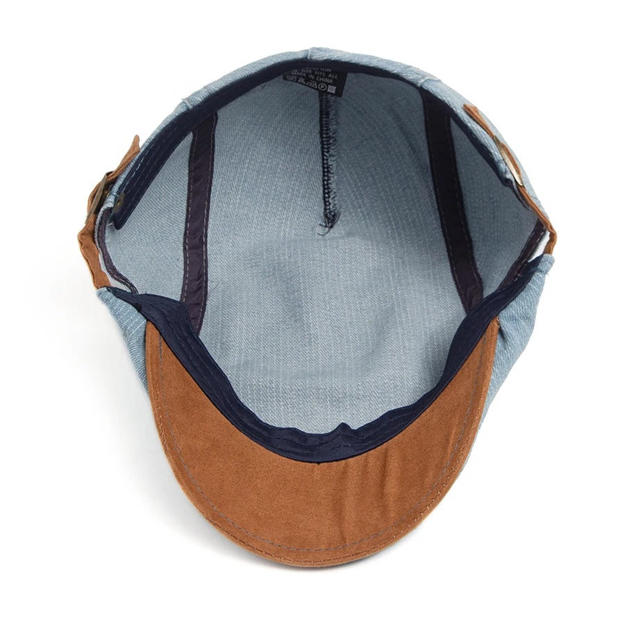 Fordham Denim Flat Cap