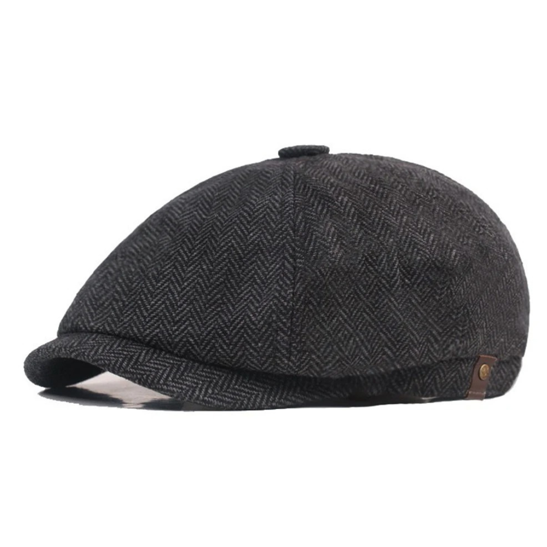 Hatter Herringbone Newsboy Cap