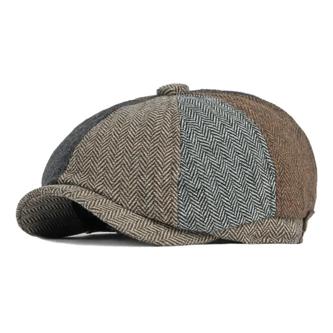 Huxley Patchwork Newsboy Cap
