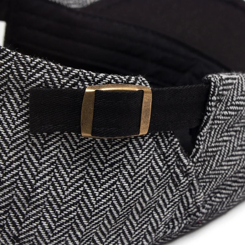 Kent Herringbone Flat Cap