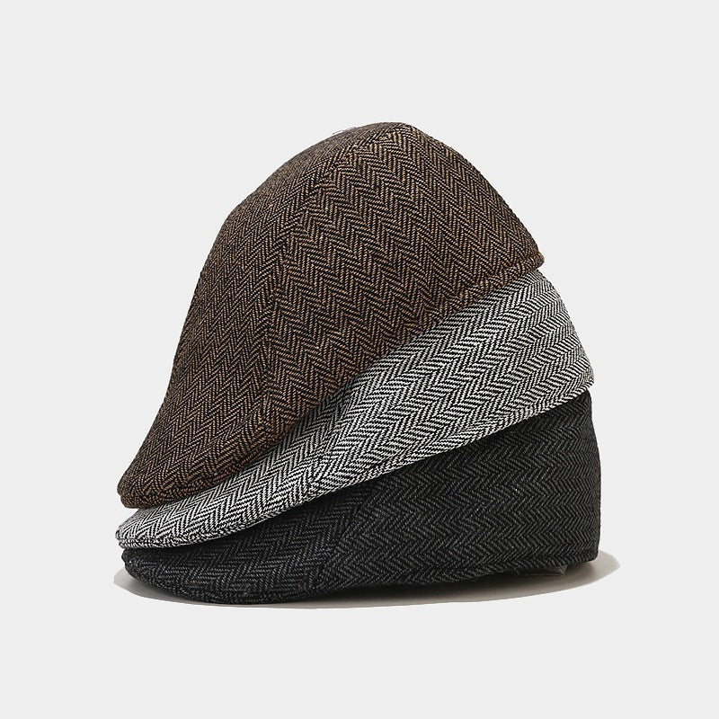The Ashbourne – Flat Cap (Herringbone Bush)