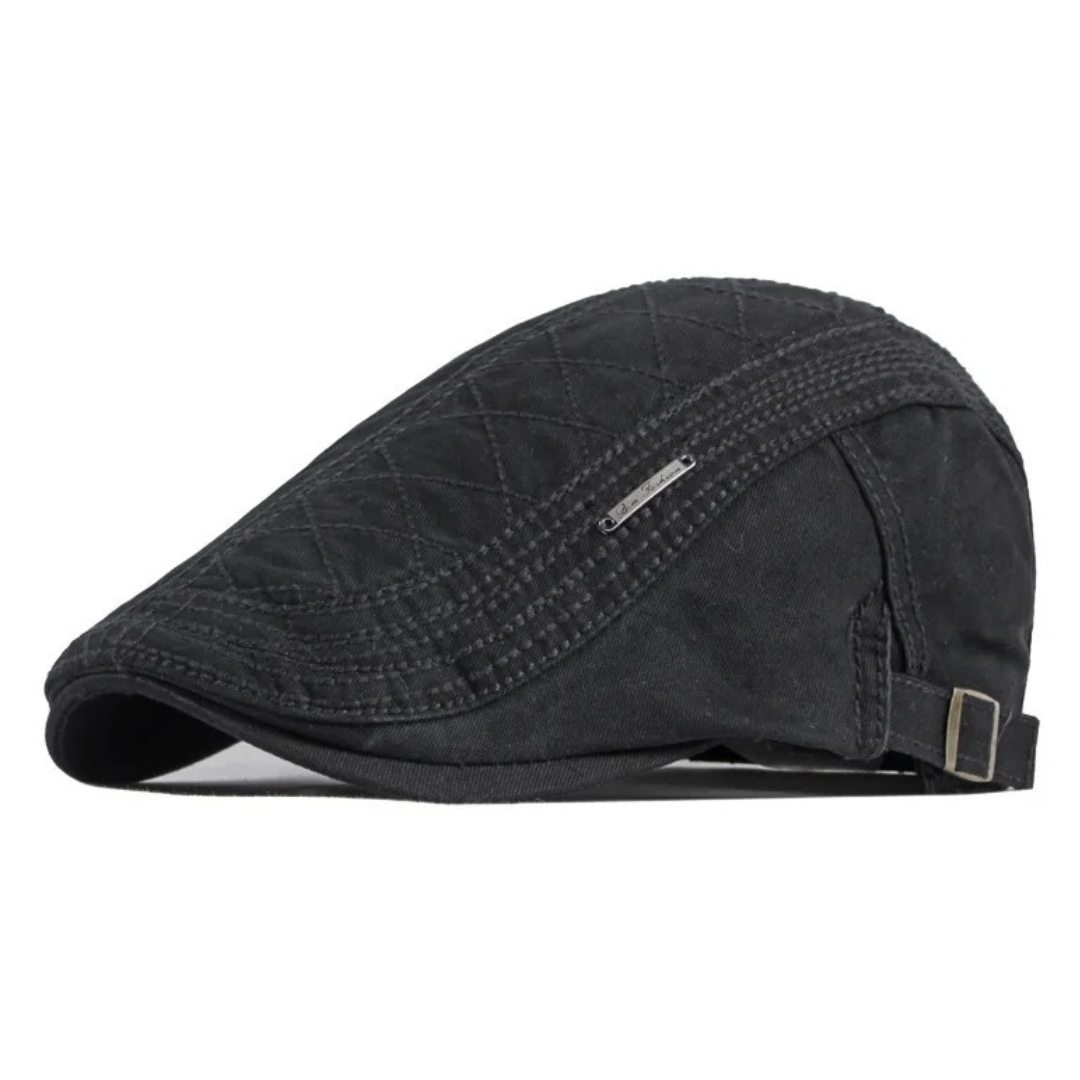 Palmer Quilted Flat Cap