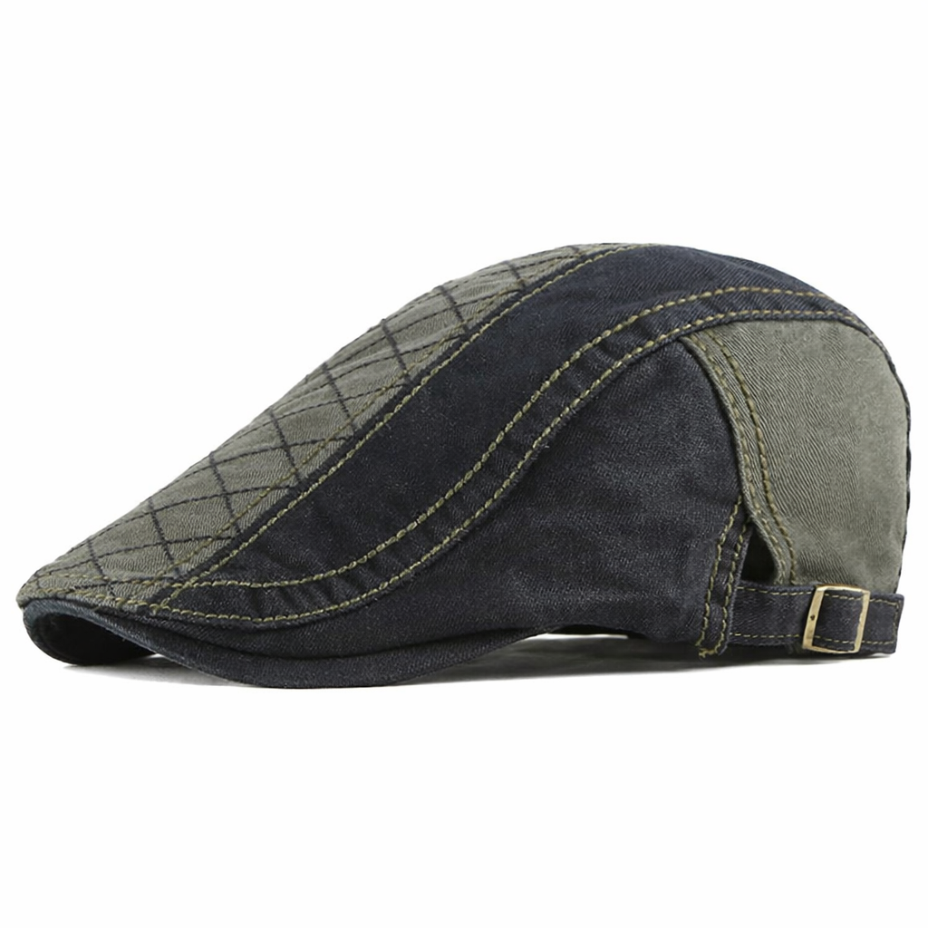 Rowan Quilted Flat Cap