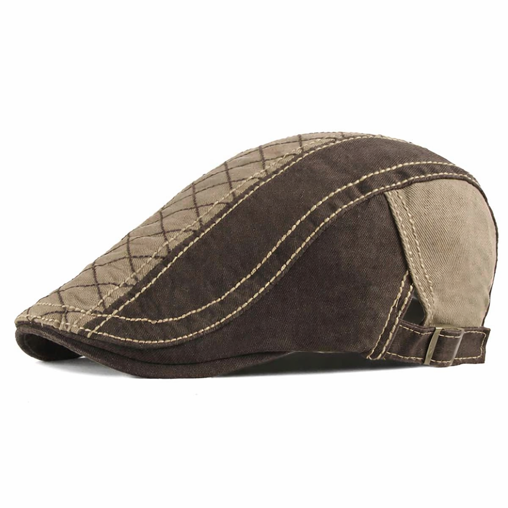 Rowan Quilted Flat Cap