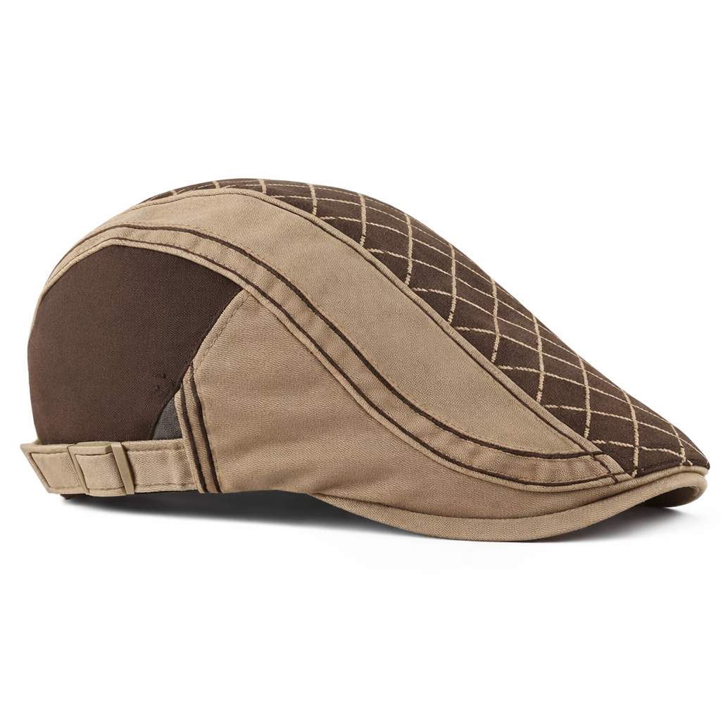 Rowan Quilted Flat Cap