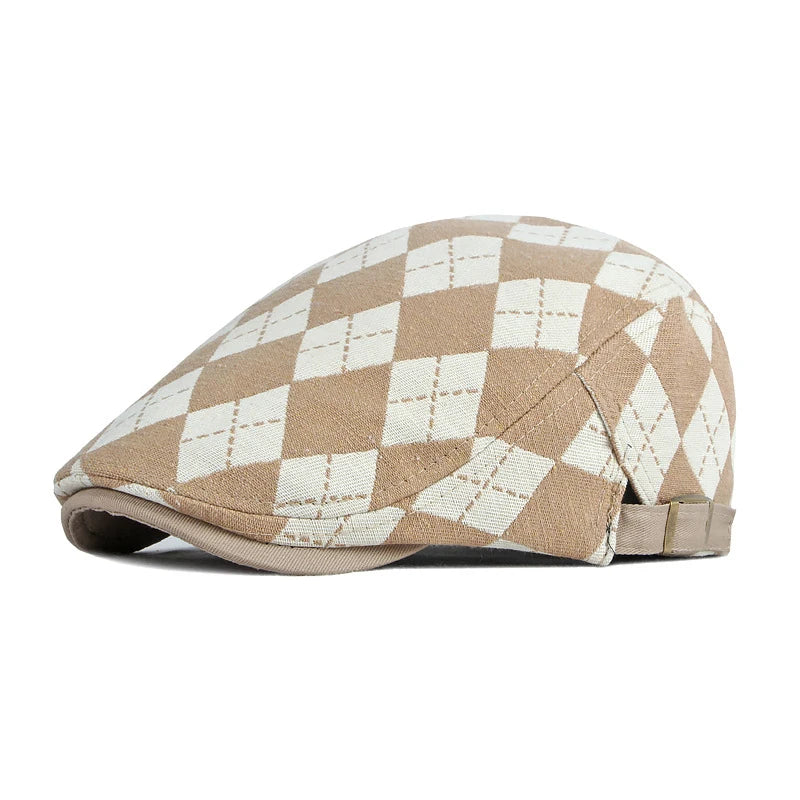 Pembroke Check Flat Cap