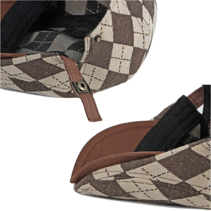 Pembroke Check Flat Cap