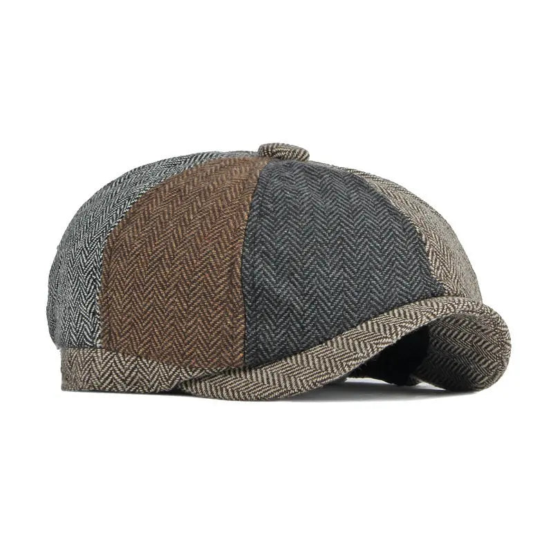 Huxley Patchwork Newsboy Cap
