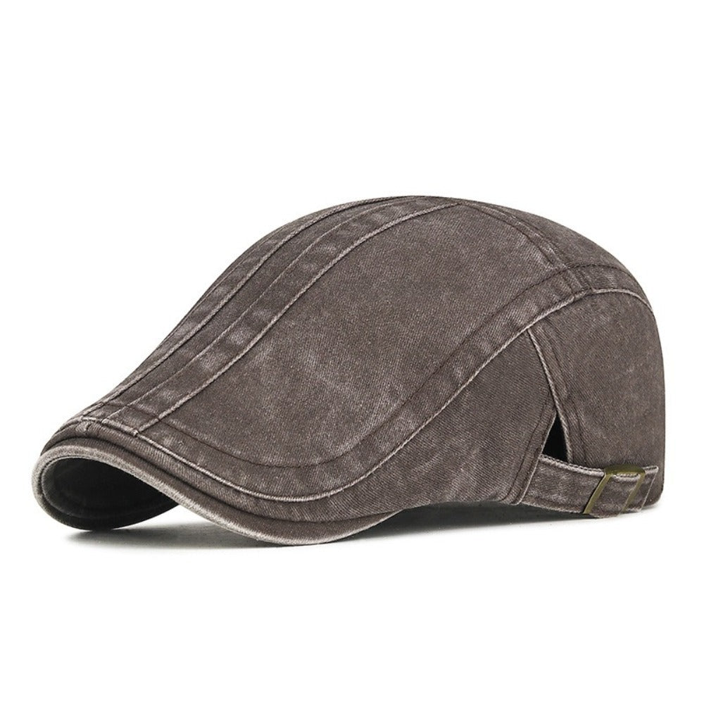 The Fletcher – Flat Cap (Denim Stripe)