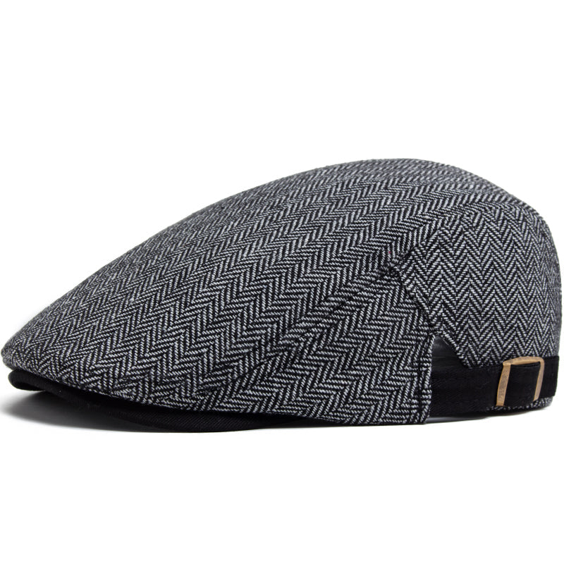 The Merrick – Flat Cap (Herringbone Wool)