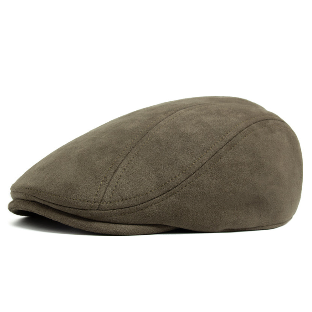 Sutherland Suede Flat Cap