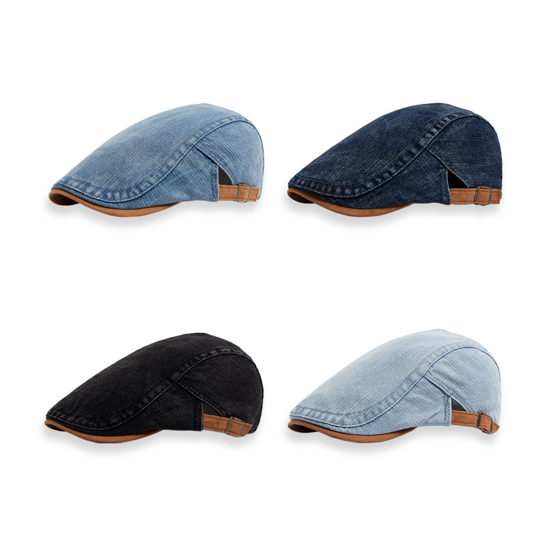 Fordham Denim Flat Cap