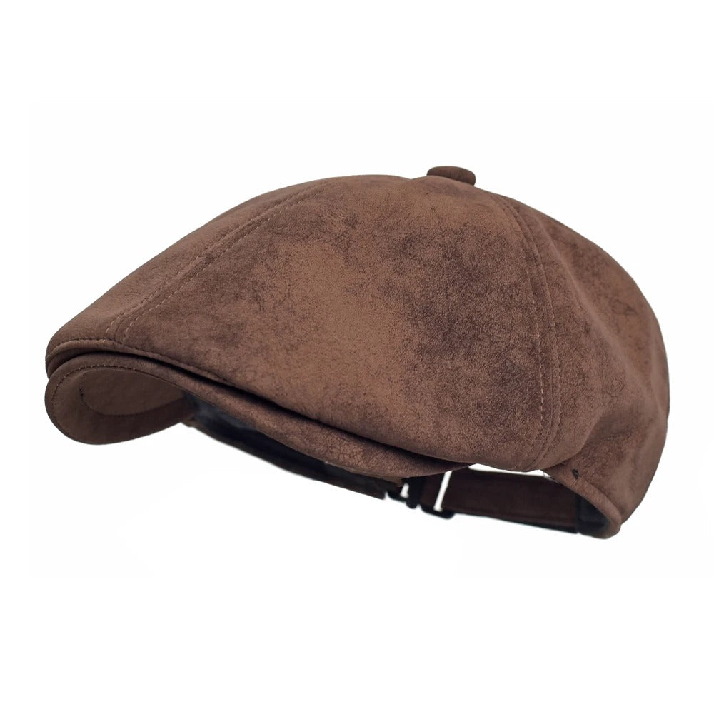 Sorrento Suede Newsboy Cap