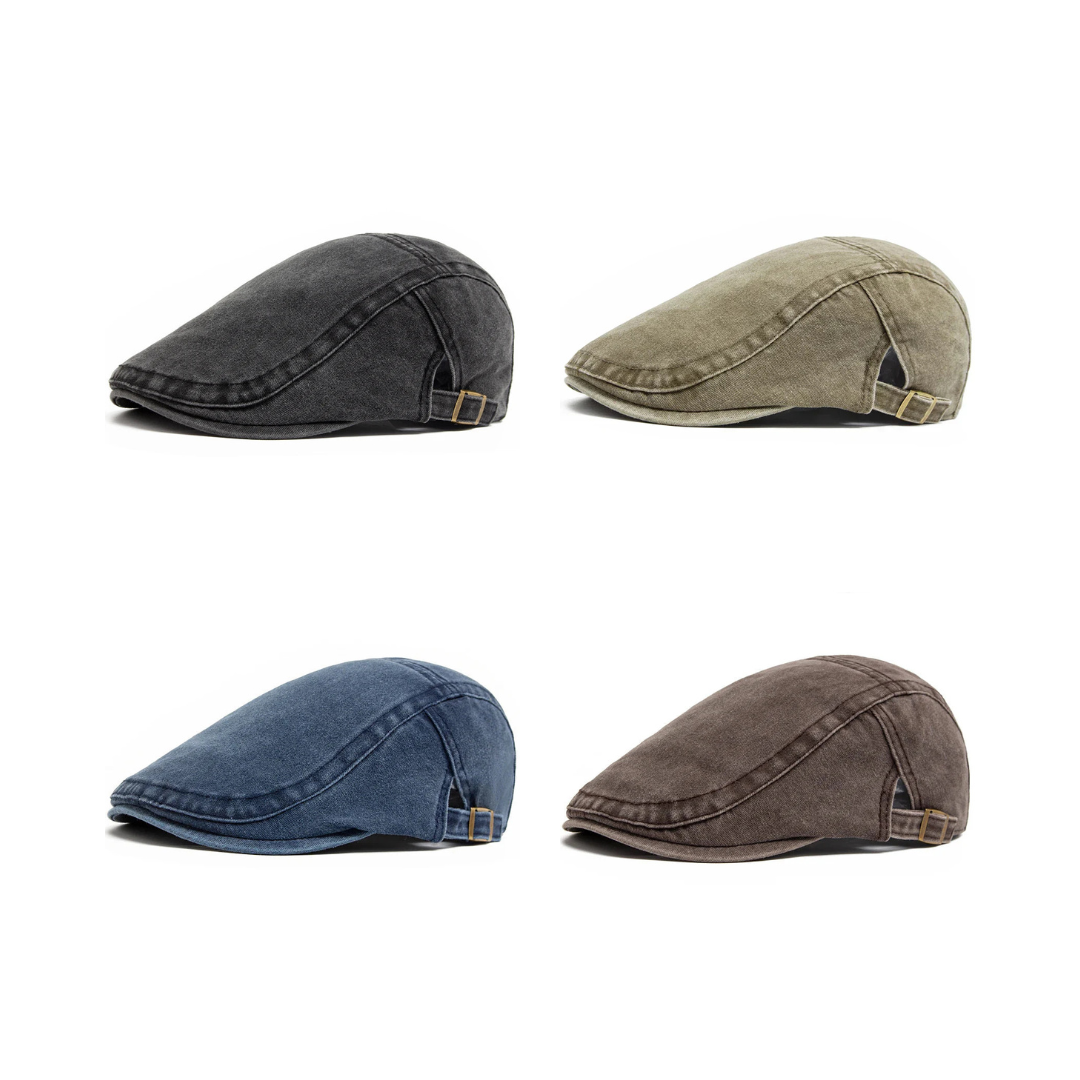 The Prescott – Flat Cap (Denim Vintage)