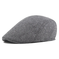 Ashbourne Herringbone Flat Cap