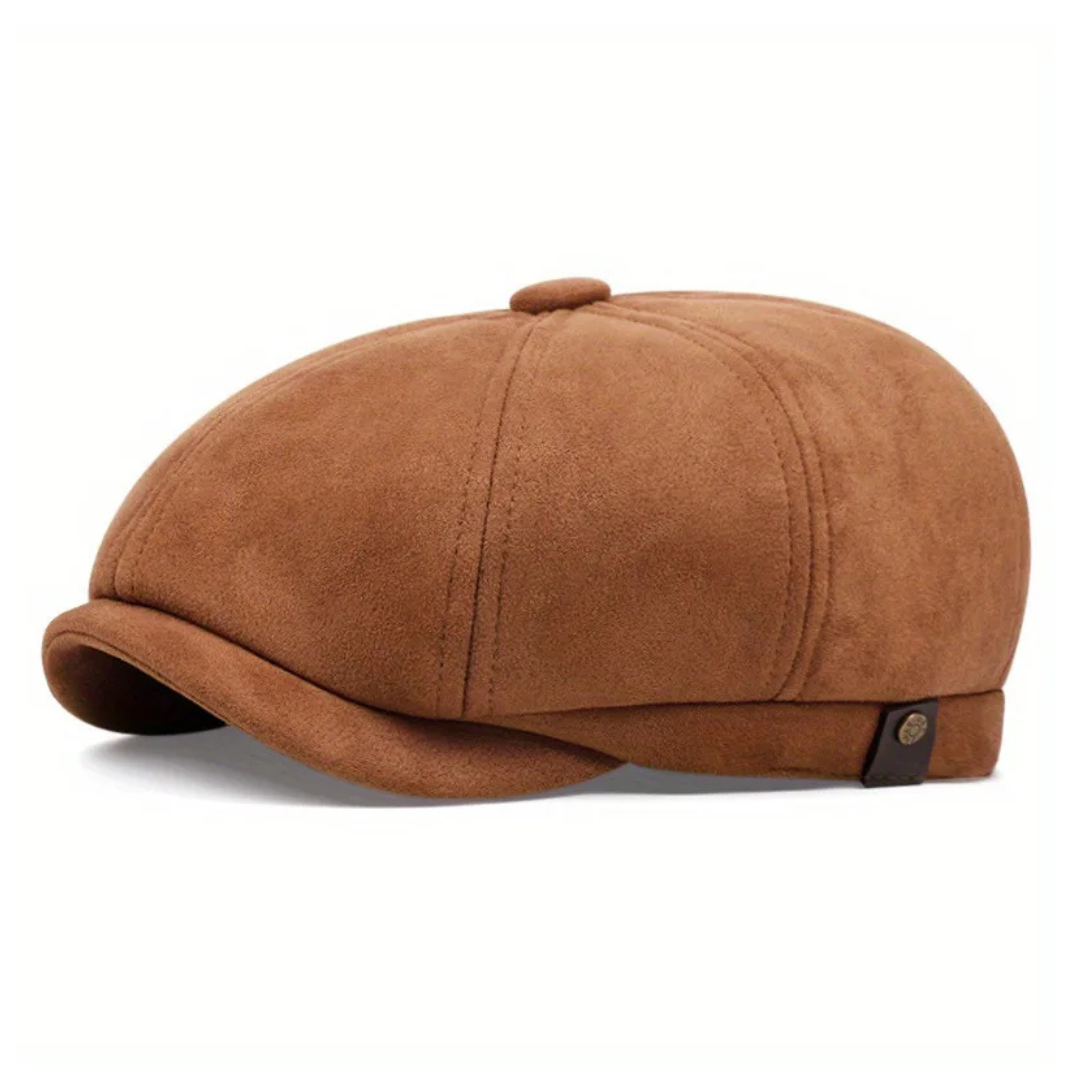 Belmont Suede Newsboy Cap