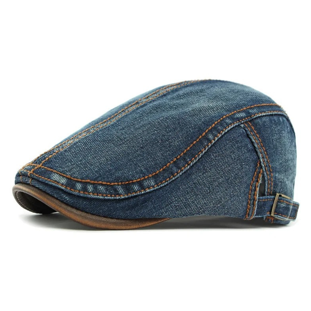 Camden Denim Flat Cap