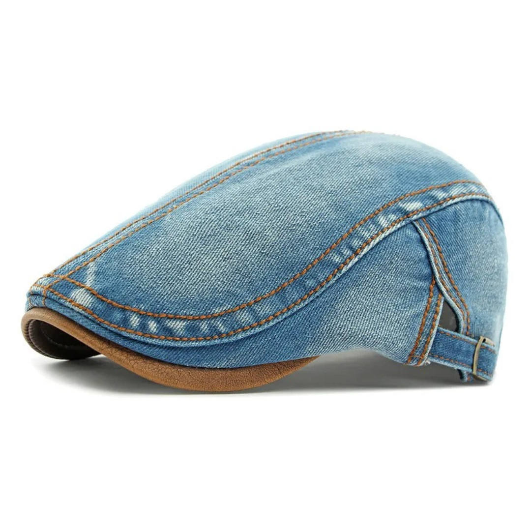 Camden Denim Flat Cap