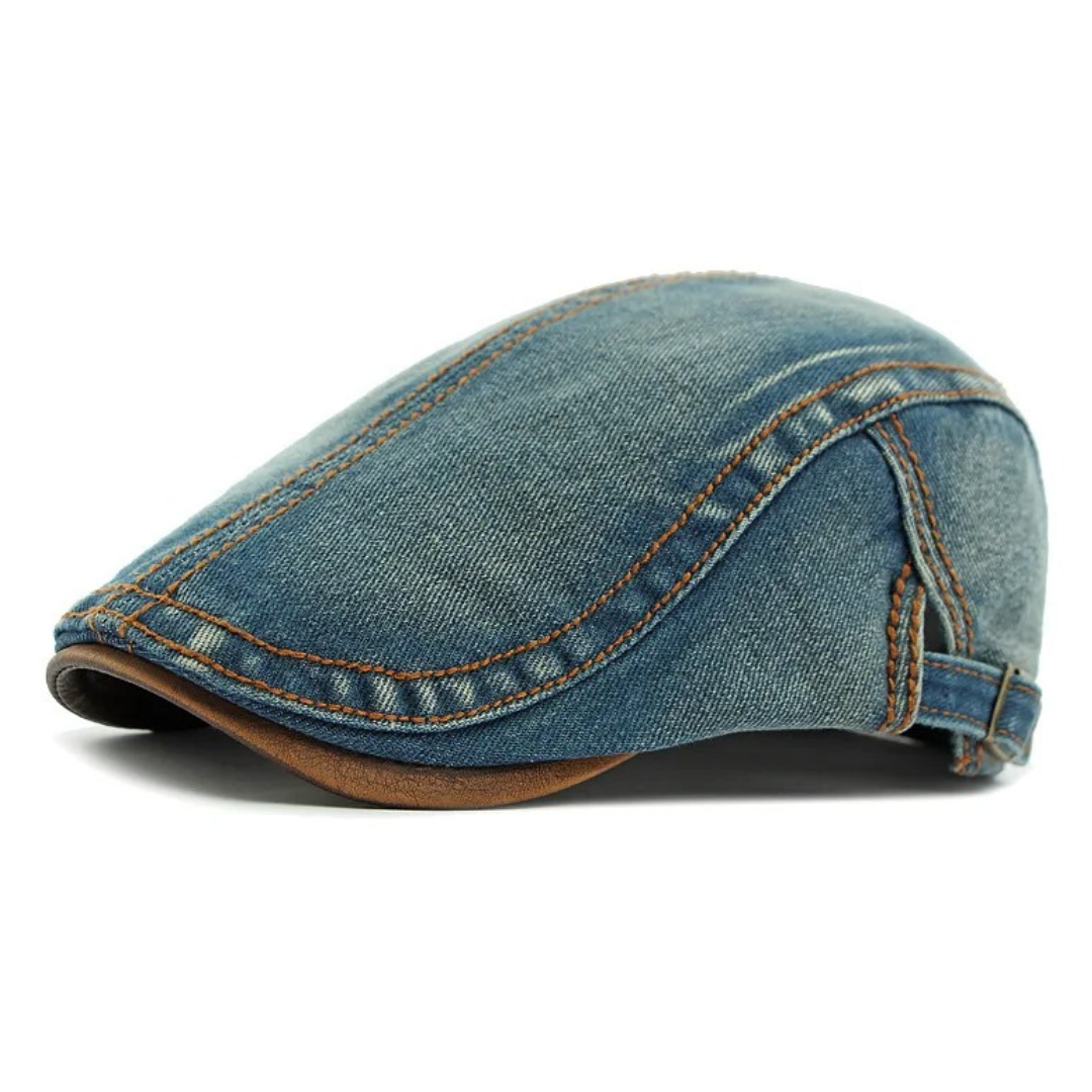Camden Denim Flat Cap