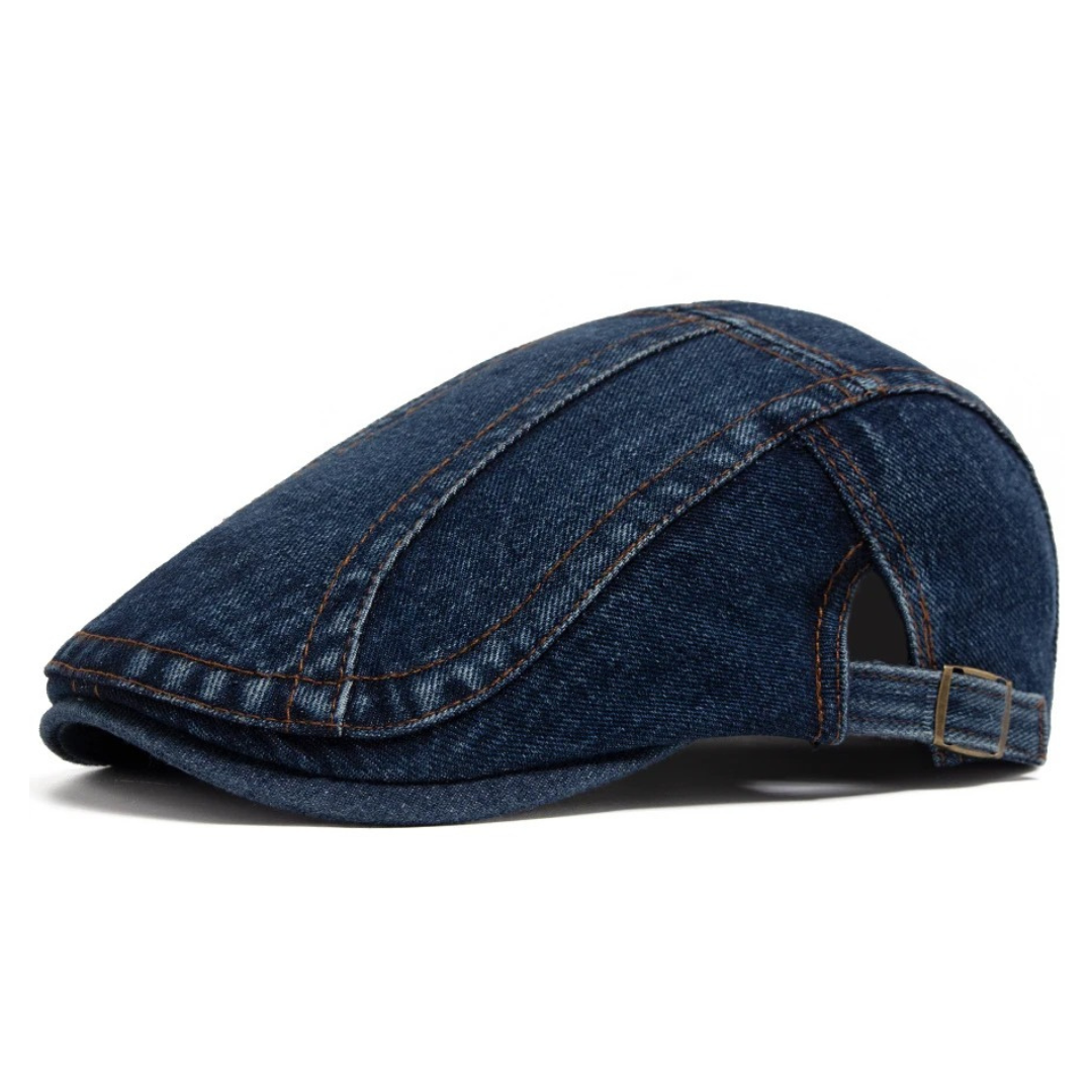 Harland Denim Flat Cap