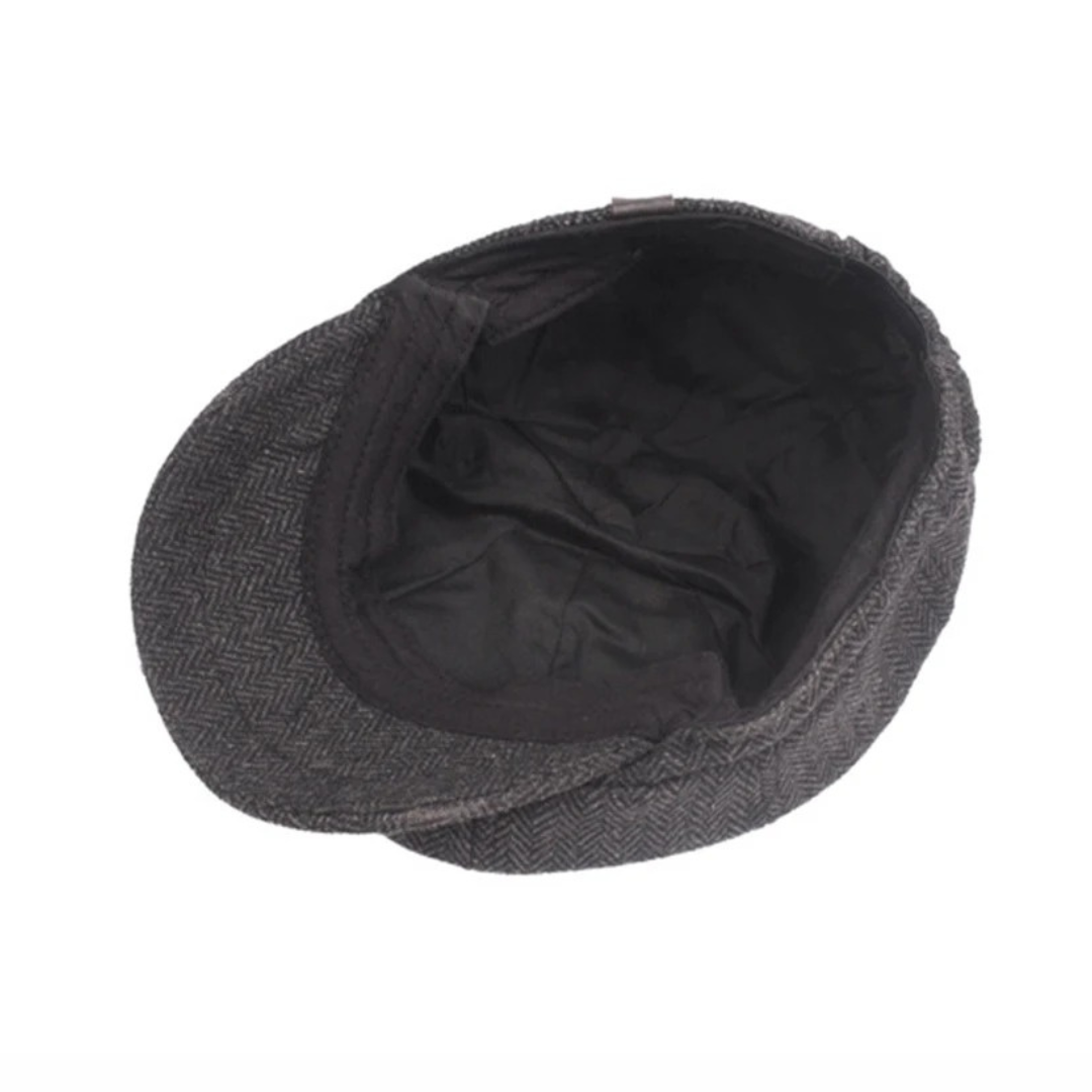 Hatter Herringbone Newsboy Cap