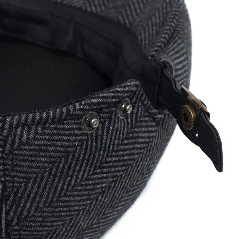 Hawke Herringbone Flat Cap