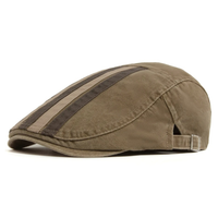 Hudson Stripe Flat Cap