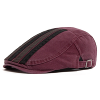 Hudson Stripe Flat Cap