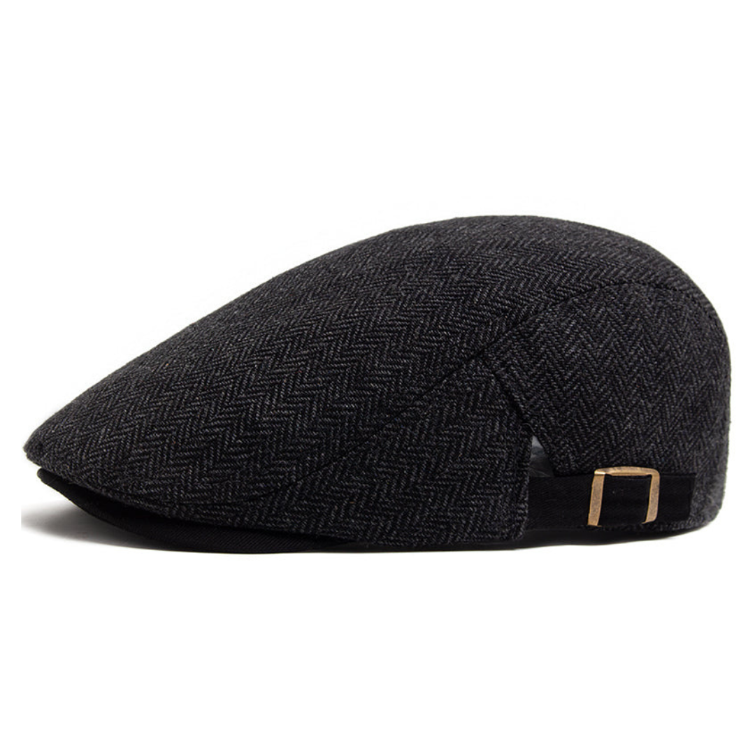 Kent Herringbone Flat Cap