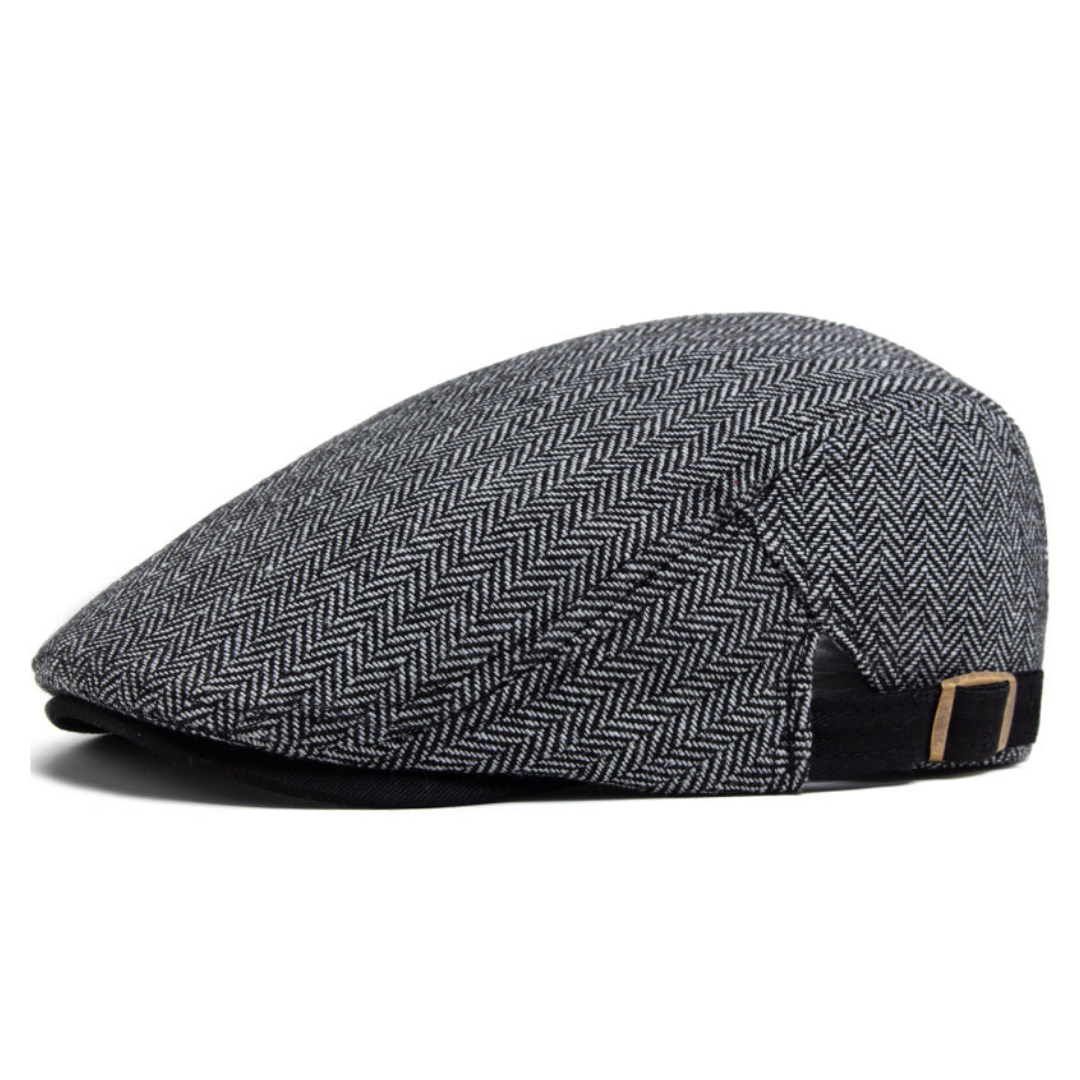 Kent Herringbone Flat Cap