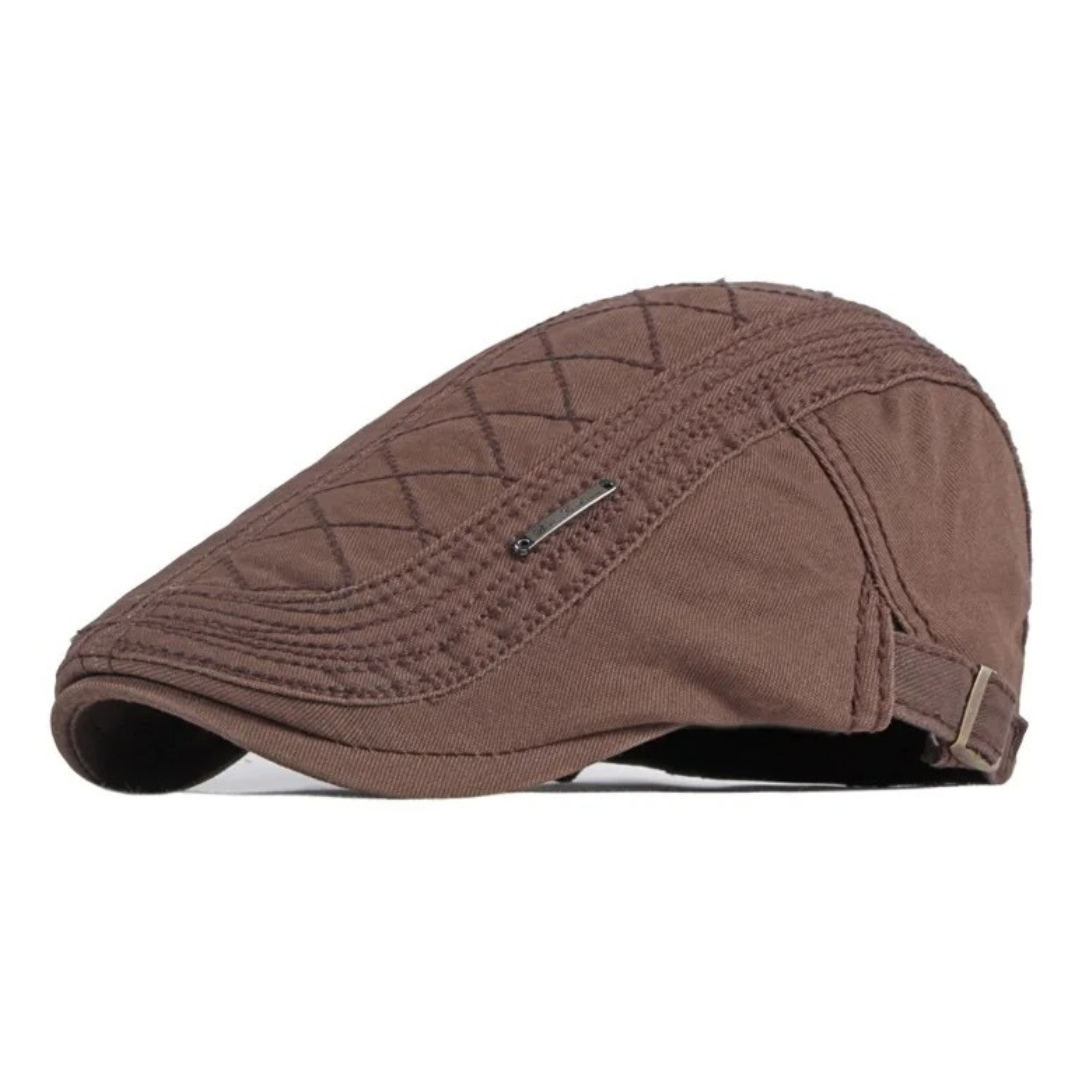 Palmer Quilted Flat Cap