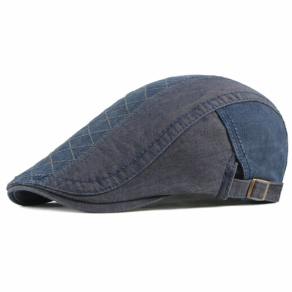 Rowan Quilted Flat Cap