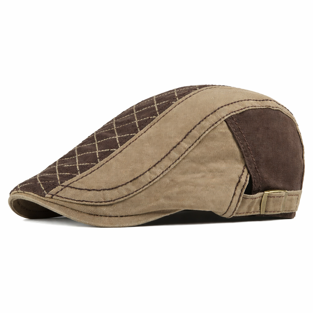 Rowan Quilted Flat Cap