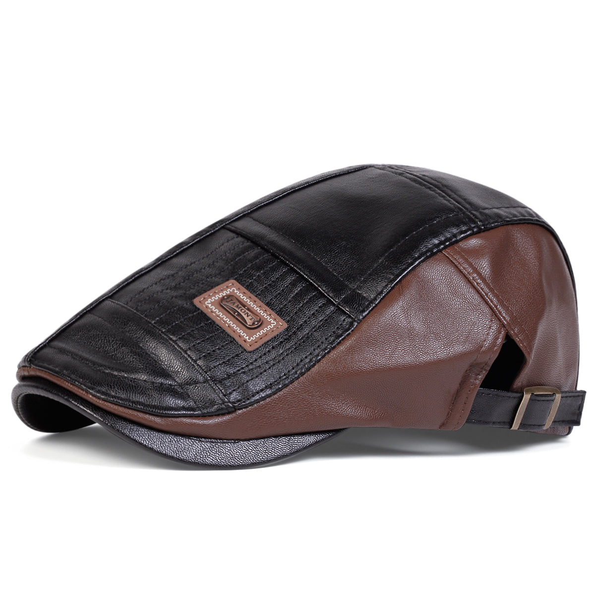 The Langford – Flat Cap (Quilted Leather)