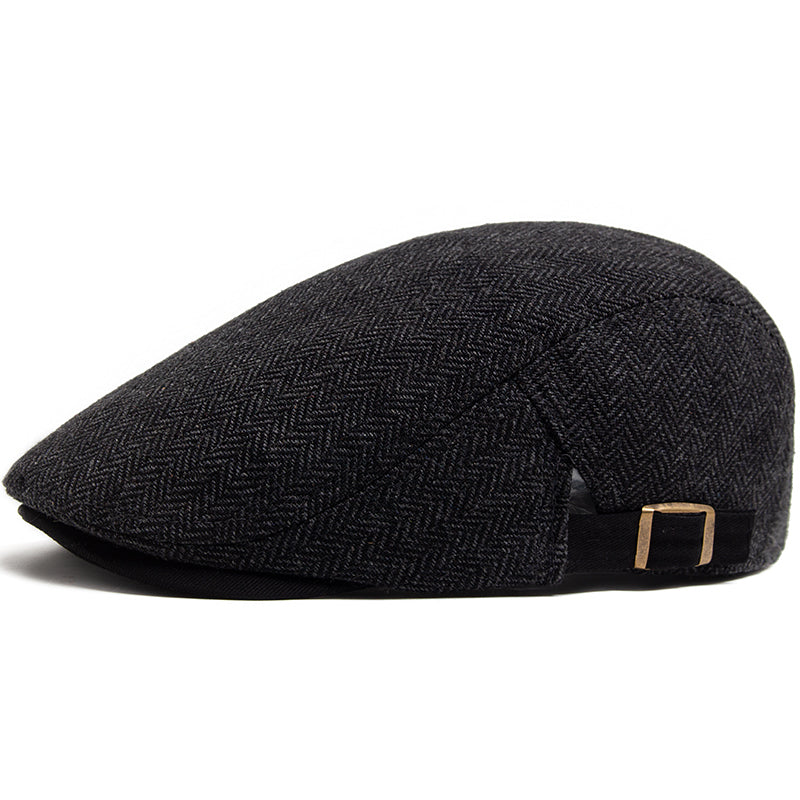 The Merrick – Flat Cap (Herringbone Wool)