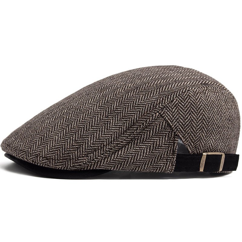 The Merrick – Flat Cap (Herringbone Wool)
