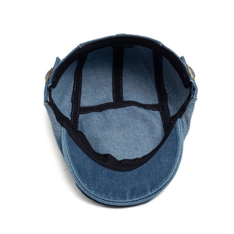 The Wexley – Flat Cap (Stonewash Denim)