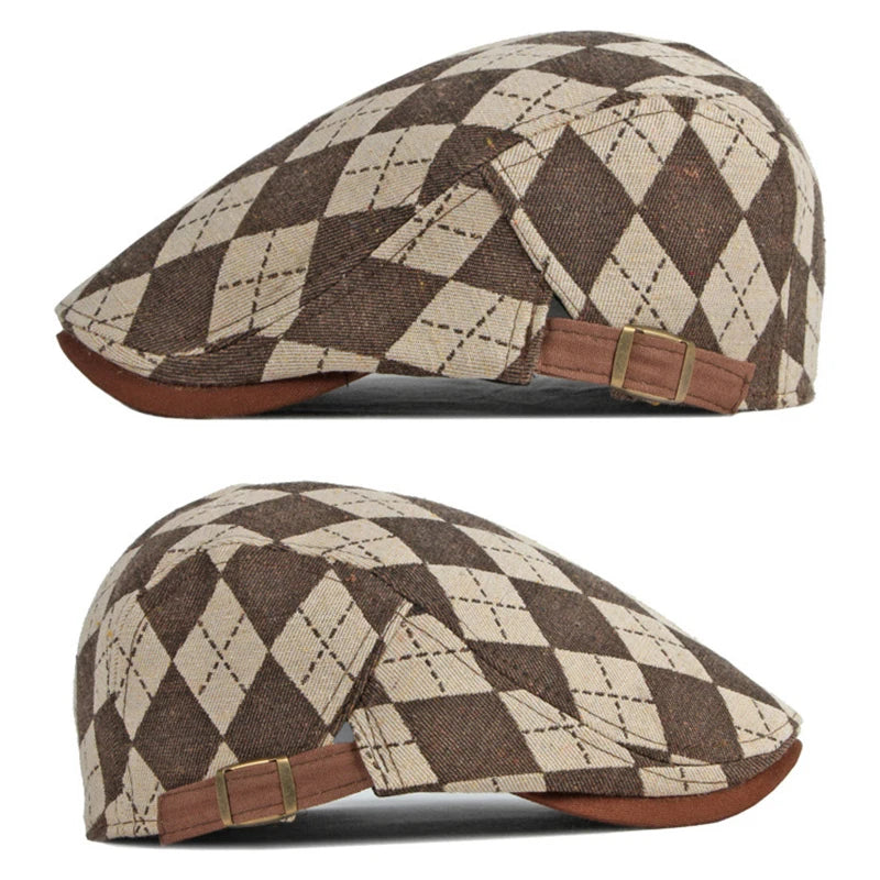 Pembroke Check Flat Cap