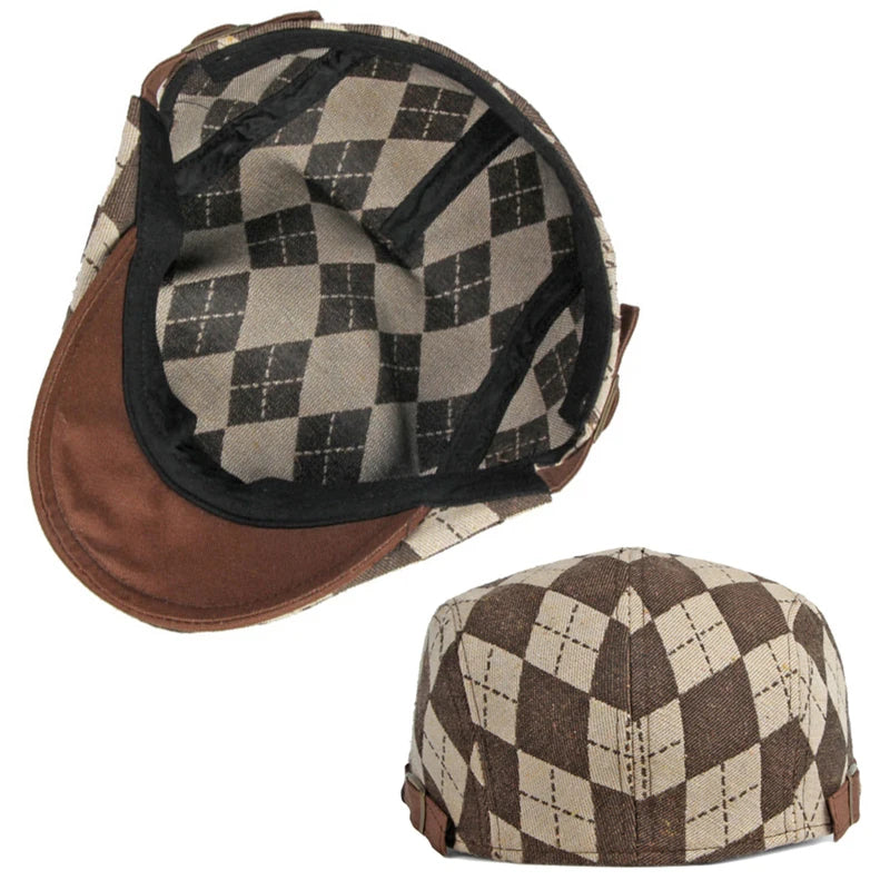Pembroke Check Flat Cap