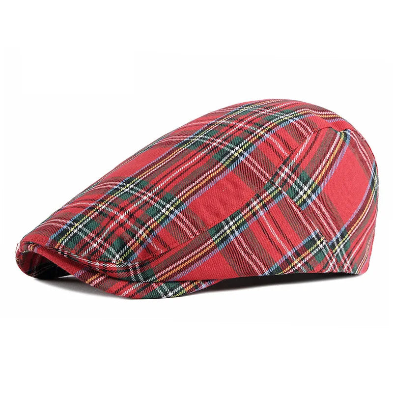 Stratford Tartan Flat Cap