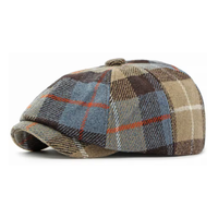 Fulton Plaid Newsboy Cap