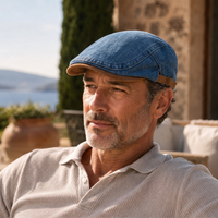 Fordham Denim Flat Cap